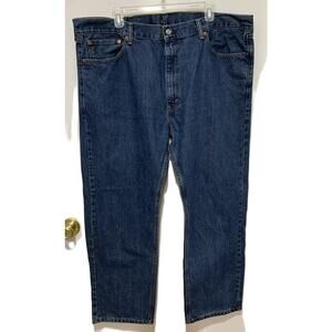 Levi’s 505 Men's Size W42 L30 Blue Classic Regular Fit Denim Jeans